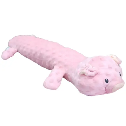 Peluche para perro cerdito alargado